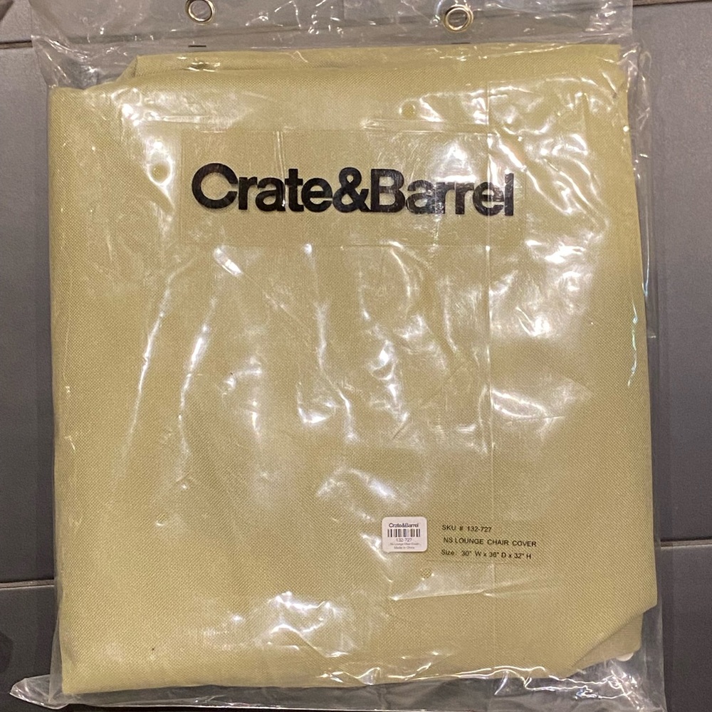 Crate&Barrel Lounge Chair Cover